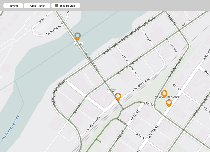 map of downtown oregon city – website design philosophy – utility