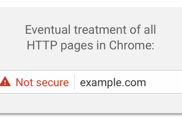 google non-secure page notification